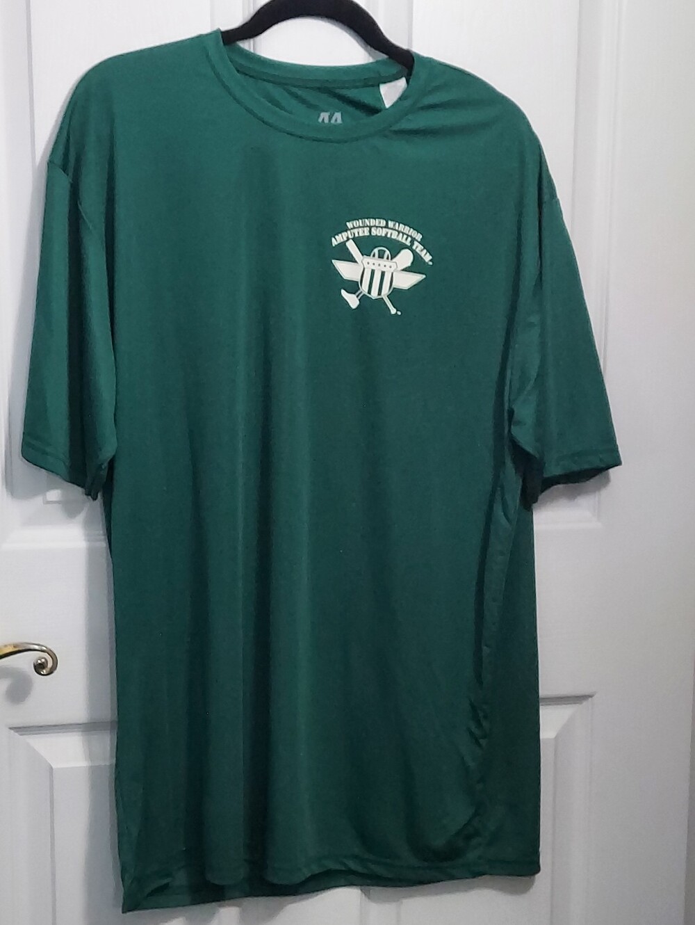 NWOT Dark Green Wounded Warrior Amputee Softball Team T-shirt